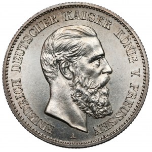 Prusy, Fryderyk III, 2 marki 1888-A, Berlin