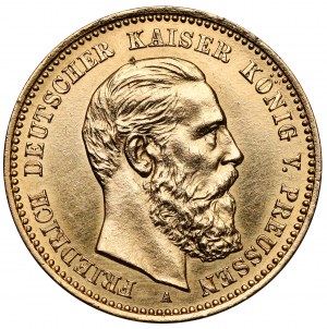 Prusse, Frédéric III, 10 marques 1888-A, Berlin