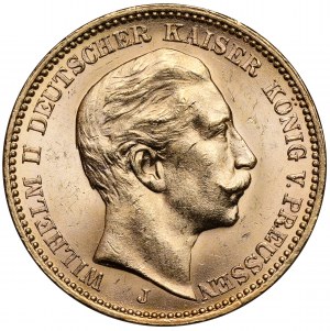 Prussia, 20 marks 1910-J, Hamburg