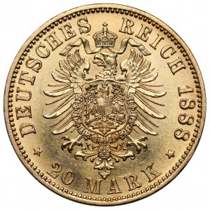Prusy, Fryderyk III, 20 marek 1888-A, Berlin