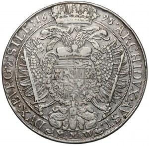 Silésie, Léopold Ier, Thaler 1695 MMW, Wrocław