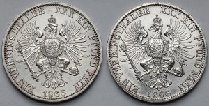 Prusse, Wilhelm I, Thaler 1866-A, Berlin - set (2pcs)