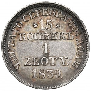 15 kopiejek = 1 złoty 1839 MW, Warszawa