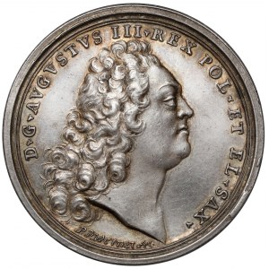 August III Sas, Medal wybór na króla Polski 1733