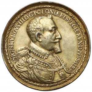 Sigismund III Vasa, Donative in silver 1617, Gdansk - later casting