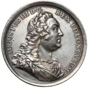August III Sas, BENE MERENTIBUS (bien mérité) Médaille 1761.