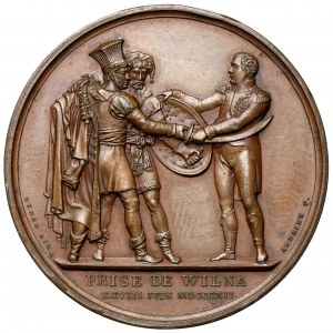 Francja, Napoleon I, Medal 1812 - wybity z okazji zdobycia Wilna