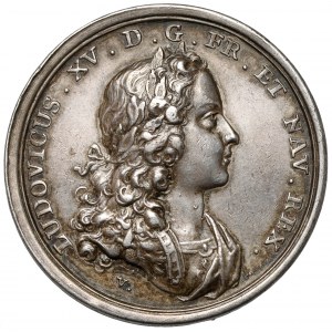 Francja, Ludwik XV, Medal zaślubinowy z Marią Leszczyńską 1725
