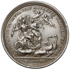 Francja, Ludwik XV, Medal zaślubinowy z Marią Leszczyńską 1725