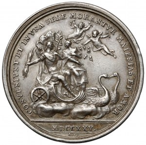 France, Louis XV, Médaille nuptiale à Marie Leszczynska 1725 (Vestner)