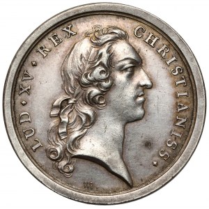 Francja, Ludwik XV, Medal zaślubinowy Marii Józefy z Ludwikiem Ferdynandem 1747