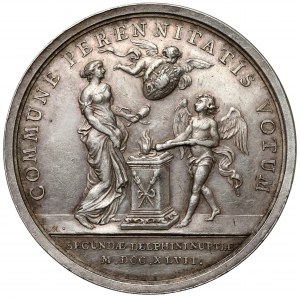 France, Louis XV, médaille de mariage de Marie-Joseph 1747