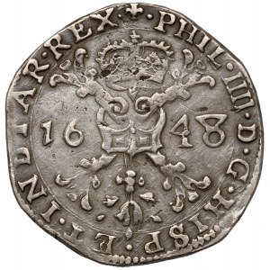 Niderlandy Hiszpańskie, Filip IV, Patagon 1648, Bruges