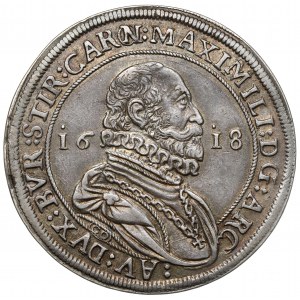 Austria, Maksymilian III, Talar 1618, Hall