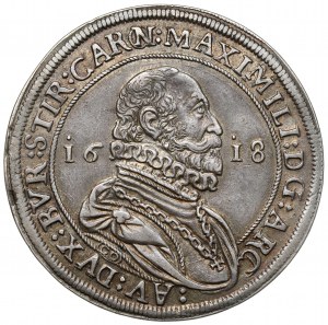 Austria, Maximilian III, Thaler 1618, Hall