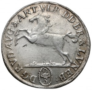 Brunswick-Wolfenbüttel, Rudolph August und Anton Ulrich, 2/3 thaler / 24 mariengroschen 1697 HCH