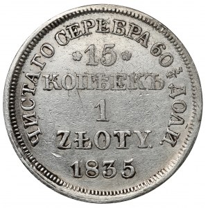 15 kopiejek = 1 złoty 1835 MW, Warszawa