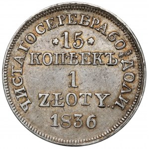 15 kopiejek = 1 złoty 1836 MW, Warszawa