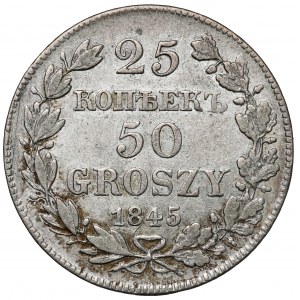 25 kopiejek = 50 groszy 1845 MW, Warszawa