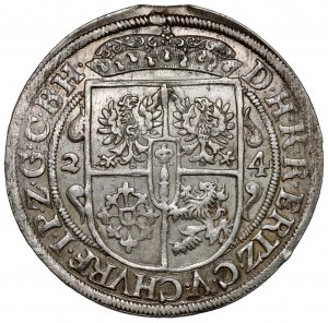 Prusse, George Wilhelm, Ort Königsberg 1624 - mitre large - rare