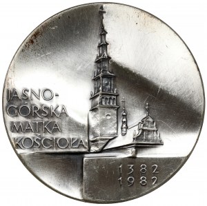 Medal SREBRO 600 lat obecności obrazu na Jasnej Górze 1382-1982