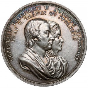 Niemcy, Stolberg-Wernigerode, Medal 1818 - Złota rocznica ślubu