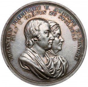 Germany, Stolberg-Wernigerode, Medal 1818 - Golden Wedding Anniversary