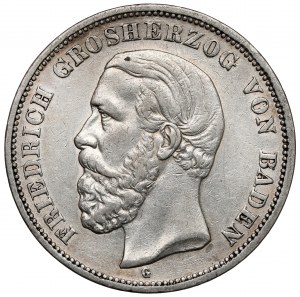 Baden, 5 marks 1898-G, Karlsruhe