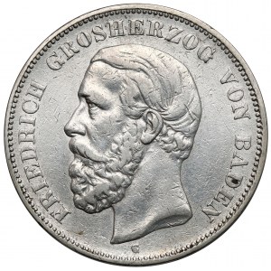 Baden, 5 marek 1888-G, Karlsruhe - BΛDEN