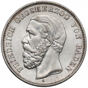 Baden, 5 marek 1902-G, Karlsruhe - Niski nakład