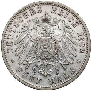 Baden, 5 marek 1902-G, Karlsruhe - Niski nakład