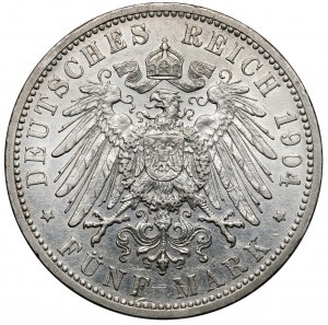 Baden, 5 marks 1904-G, Karlsruhe