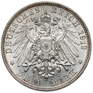Baden, 3 marki 1912-G, Karlsruhe