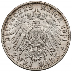Baden, 2 marki 1901-G, Karlsruhe
