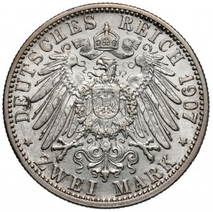 Baden, 2 marques 1907-G, Karlsruhe