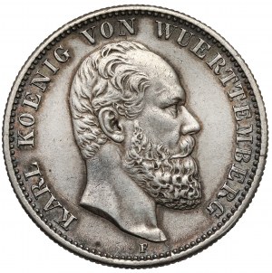 Württemberg, 2 marks 1877-F