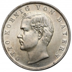Bavaria, 3 marks 1912-D, Munich