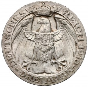Prusse, 3 marques 1910-A, Berlin - Université de Berlin
