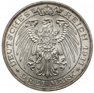 Prusy, 3 marki 1911-A, Berlin - Uniwersytet we Wrocławiu