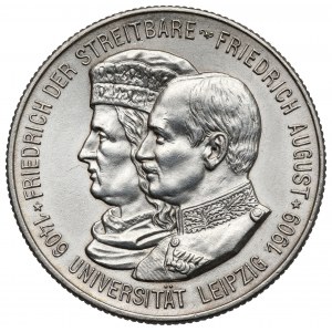 Saksonia, 2 marki 1909 - Uniwersytet w Lipsku