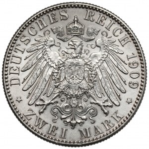 Saksonia, 2 marki 1909 - Uniwersytet w Lipsku