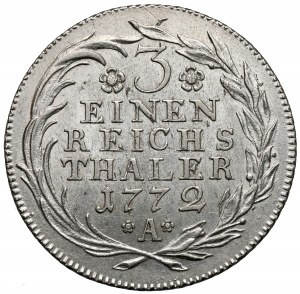 Prussia, Friedrich II, 1/3 thaler 1772-A, Berlin