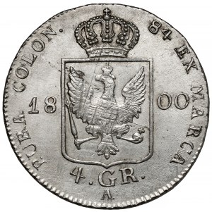 Prusse, Friedrich Wilhelm III, 4 pennies 1800-A, Berlin