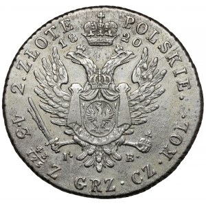2 złote polskie 1820 IB - niskie obrzeże