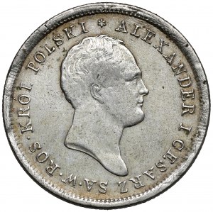 2 Polish zloty 1820 IB - high edge
