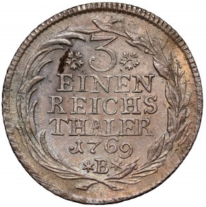Silésie, Frédéric II le Grand, 1/3 thaler 1769-B, Wrocław