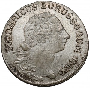 Prussia, Friedrich II, 1/6 thaler 1776-E, Königsberg