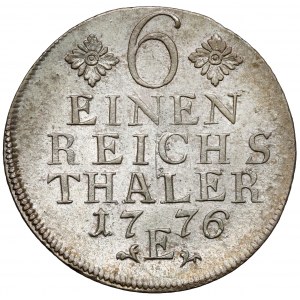Prusy, Friedrich II, 1/6 talara 1776-E, Königsberg