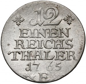 Prussia, Friedrich II, 1/12 thaler 1765-E, Königsberg