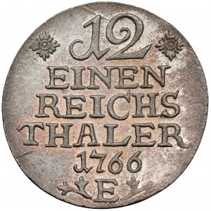 Prusy, Friedrich II, 1/12 talara 1766-E, Königsberg